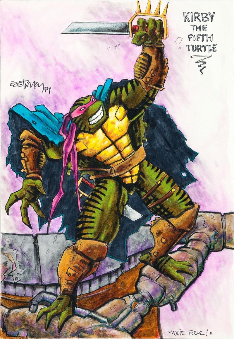 Illustration for article titled A fourth '90s TMNT movie would've featured a "badass" fifth turtle, KISS Shredder and April O'Neil's nipples